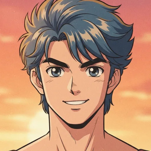 Retro 90s manga style preview