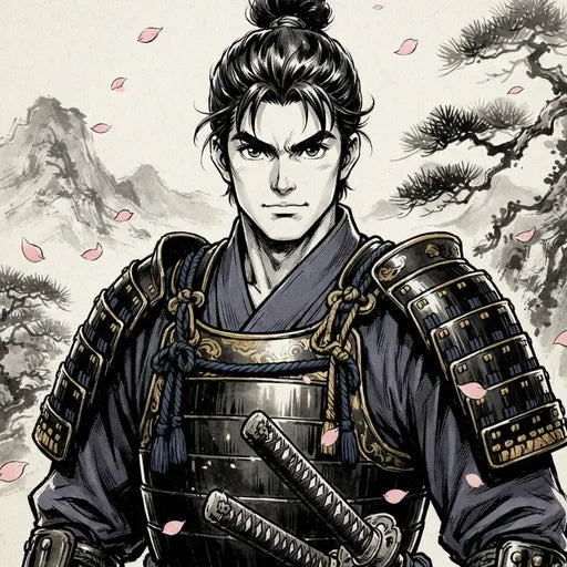 Samurai Warrior manga style preview