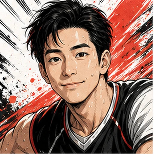 Sports Hero manga style preview